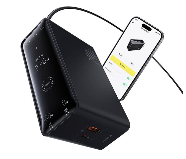 Baseus Ładowarka GaN 240W z cyfrowym panelem - 1275843 - zdjęcie 6